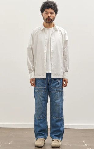 Kapital Kapital 11.5 oz Denim Lumber Pants Processed indigo new 3 Size US 33 - 15 Thumbnail