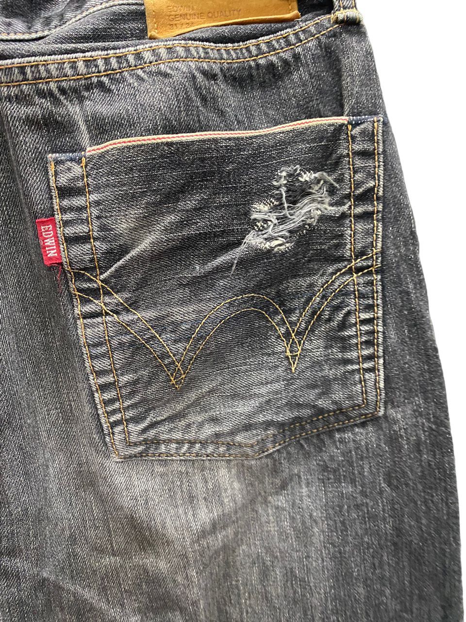 Edwin 💥BEST OFFER💥VINTAGE EDWIN 505 S SELVEGDE DISTRESSED DENIM Size US 31 - 6 Thumbnail