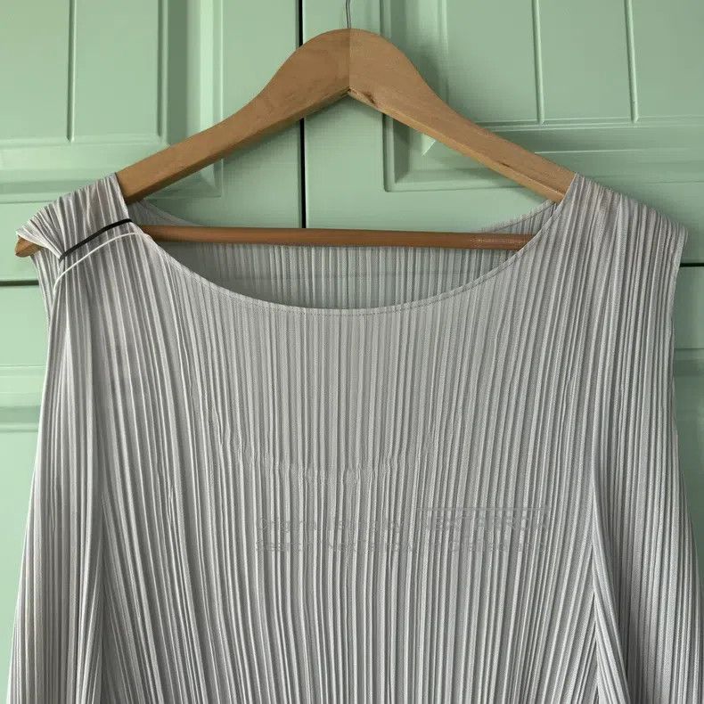 Issey Miyake Issey Miyake Gray Pleated Dress Size L / US 10 / IT 46 - 5 Thumbnail