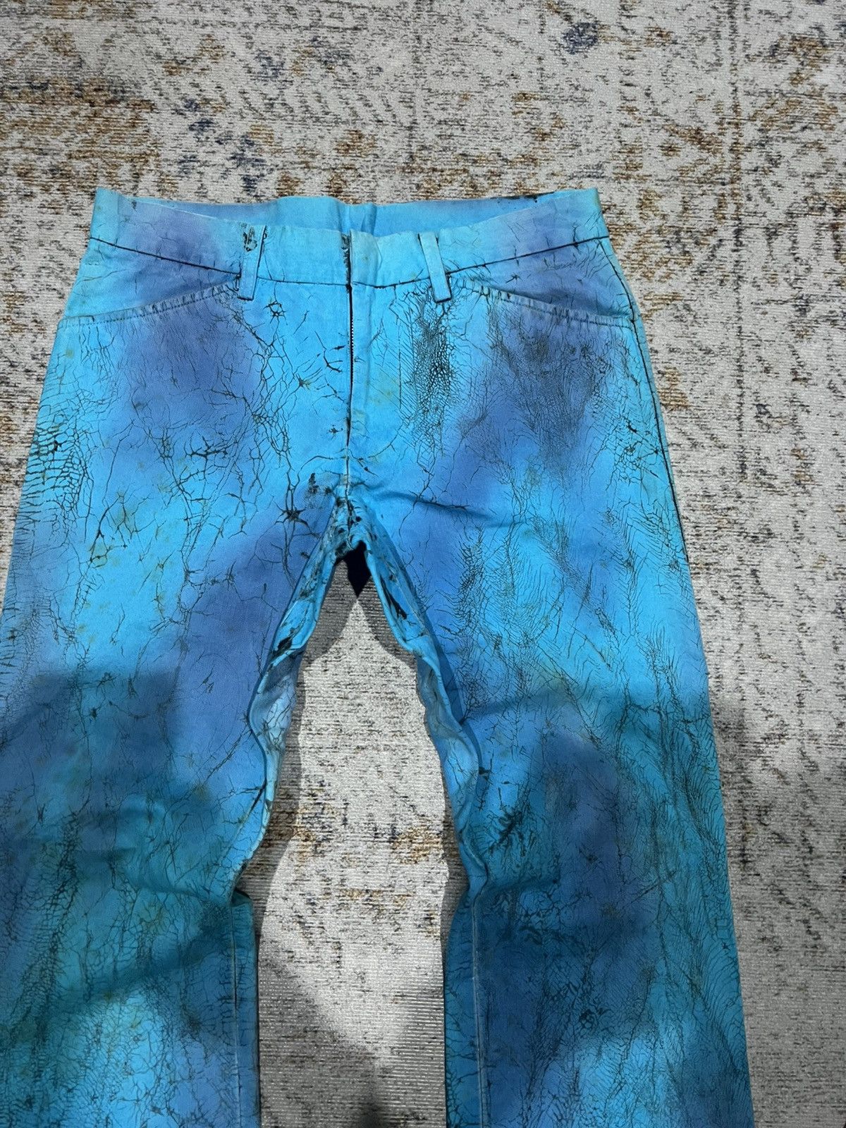 20471120 × Beauty Beast × Hysteric Glamour 5351 Pour Les Hommes Spider Web Flared Pants Size US 30 / EU 46 - 4 Thumbnail