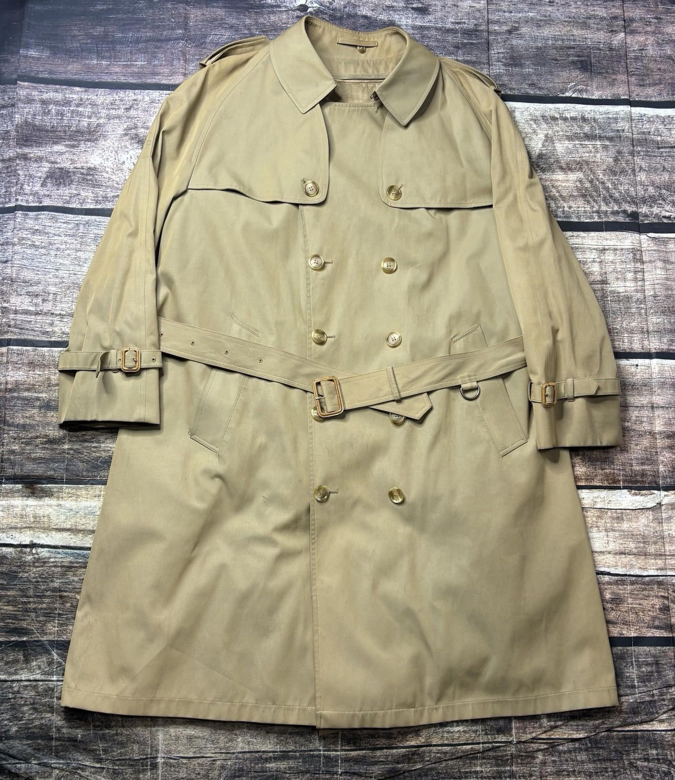 Barneys New York Barney's New York Trench Coat Men 46 Check 100% Wool Lining Size US XXL / EU 58 / 5 - 1 Thumbnail