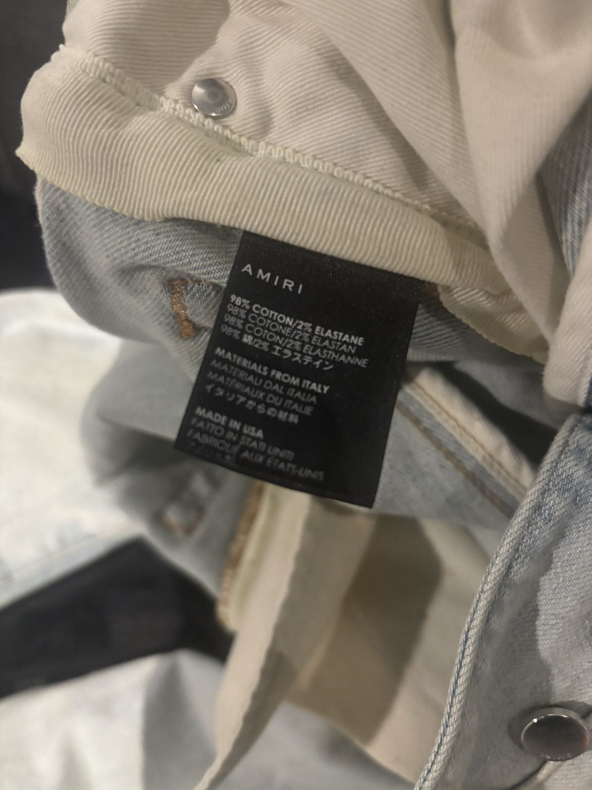 Amiri Amiri Jeans Leather Star Size 31 Size US 31 - 6 Thumbnail