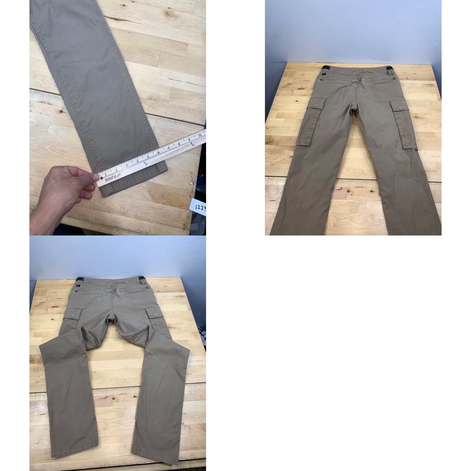 Roark Roark Cargo Pants Mens 28 Beige Pant Straight Cargo 90s Nature Mens Size US 28 / EU 44 - 8 Thumbnail