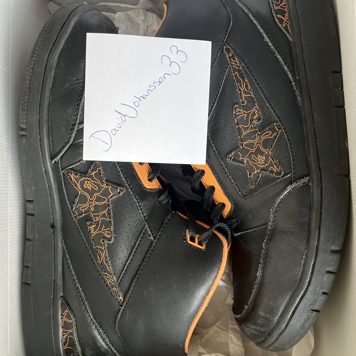 Bape Bape "Hi Top" Black and Orange Size US 11 / EU 44 - 12 Thumbnail