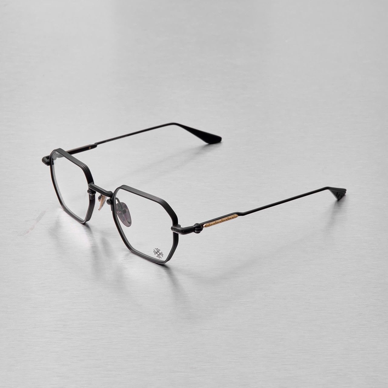 Chrome Hearts CHROME HEARTS LUMP MATTE BLACK/18KGP GLASSES Size ONE SIZE - 1 Thumbnail