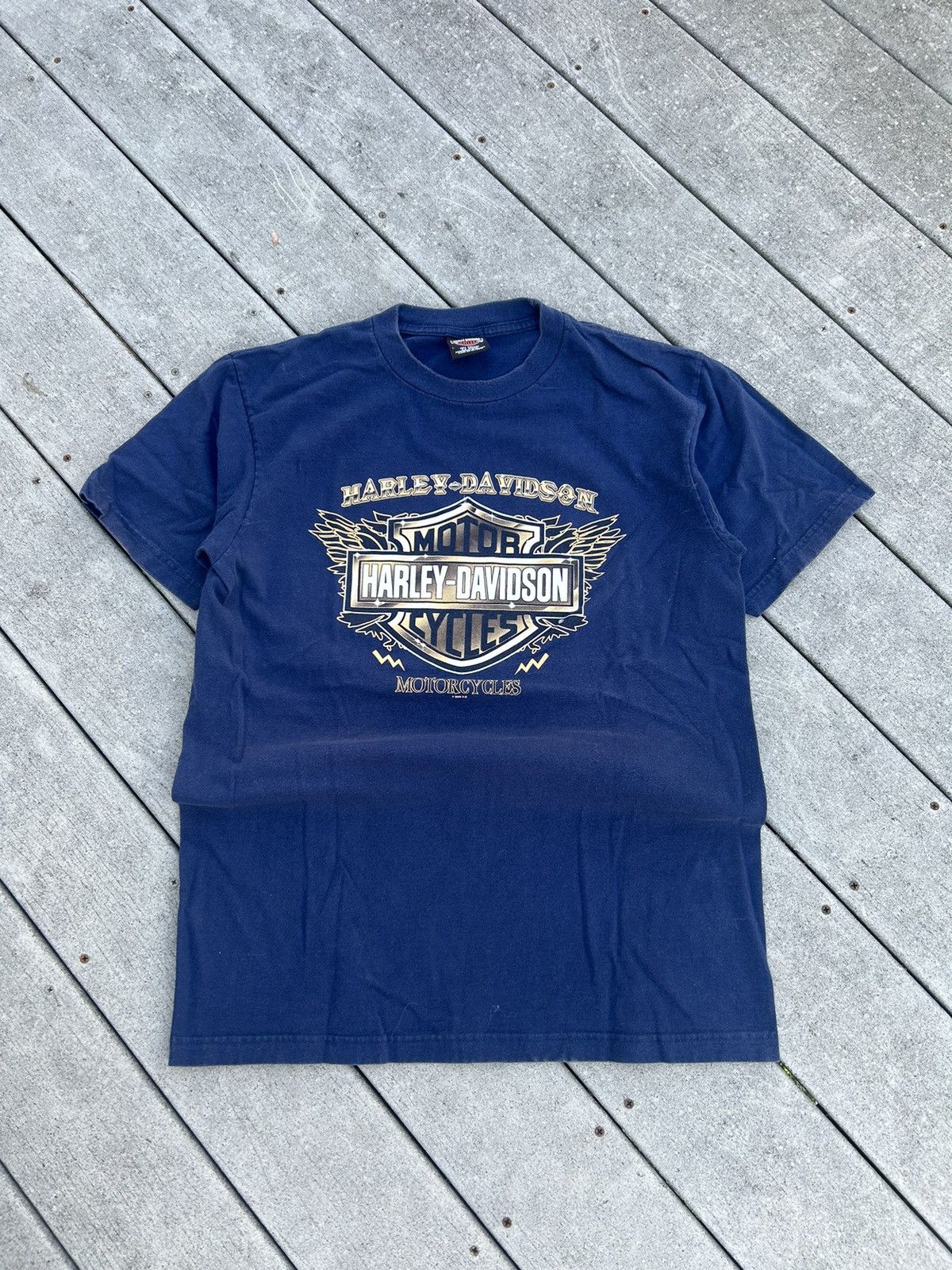 Harley Davidson × Vintage Vintage Harley Davidson style shirt Size US XL / EU 56 / 4 - 1 Thumbnail