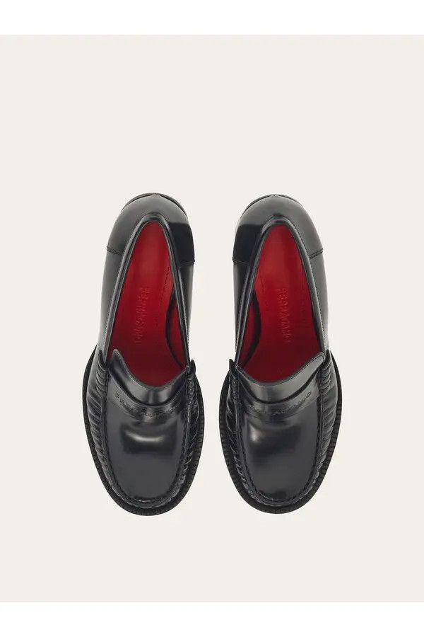 Salvatore Ferragamo o1s1rm0924 Irina Heeled Moccasins in Black Size US 5.5 / IT 35.5 - 2 Thumbnail