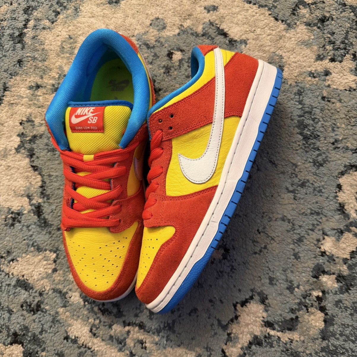 Nike SB Nike SB Dunk Low "Bart Simpson" Size 10 No Box Worn Lightly Size US 10 / EU 43 - 2 Thumbnail
