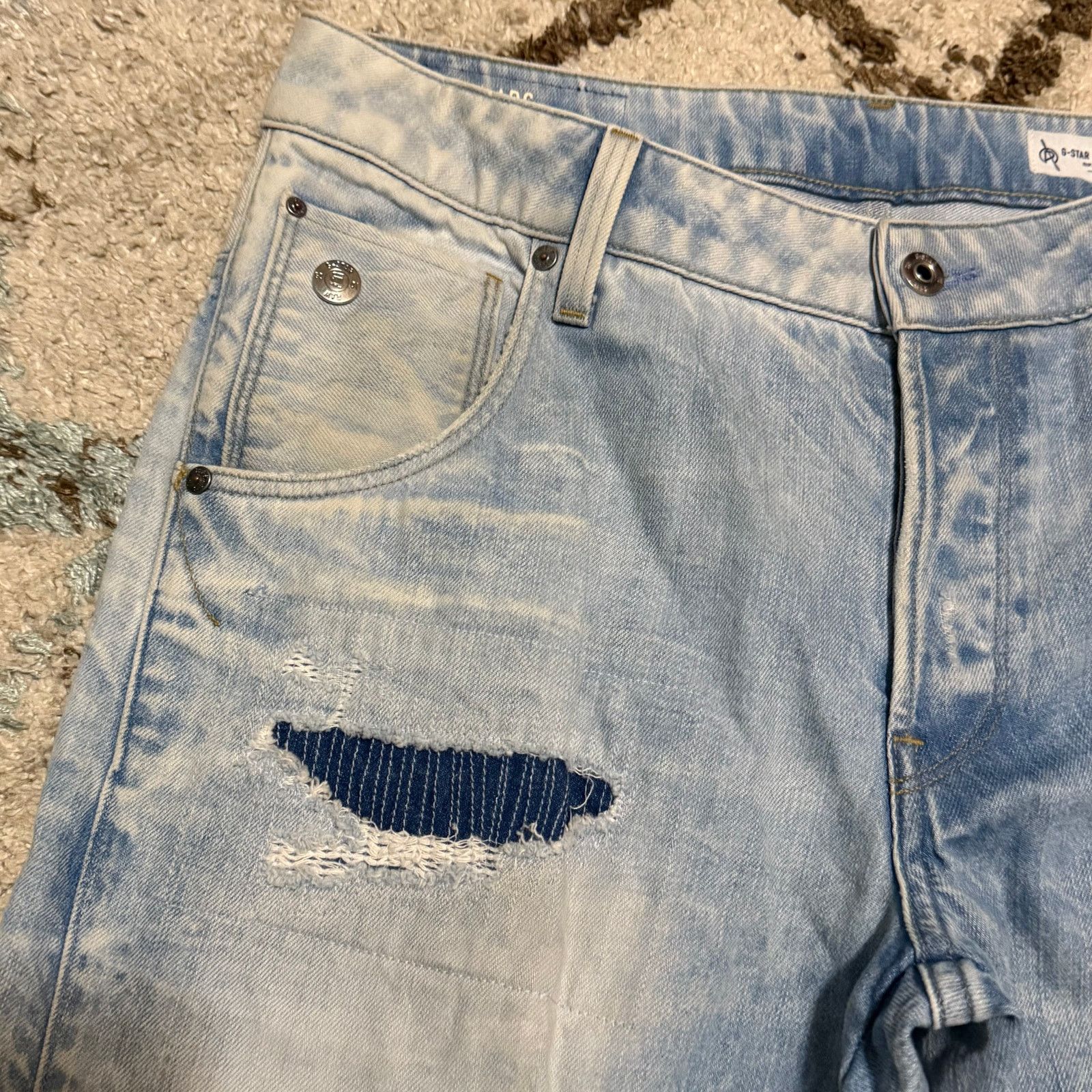 G-Star G Star Raw Arc 3D Tapered Restored Jeans 32x32 Patchwork Size US 32 / EU 48 - 9 Thumbnail