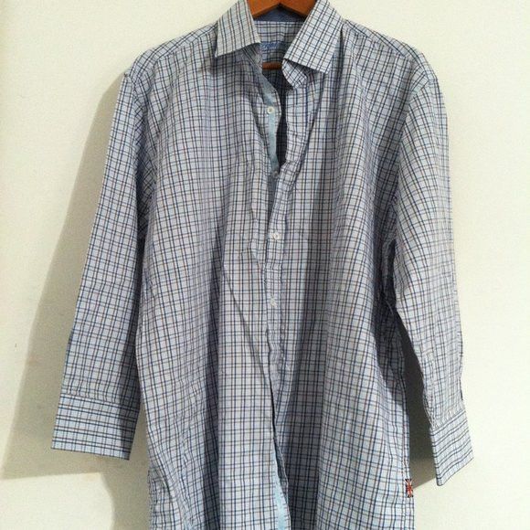 English Laundry ENGLISH LAUNDRY MENS COTTON CASUAL SHIRT SIZE: 17.5/32-33 Size US XL / EU 56 / 4 - 4 Thumbnail
