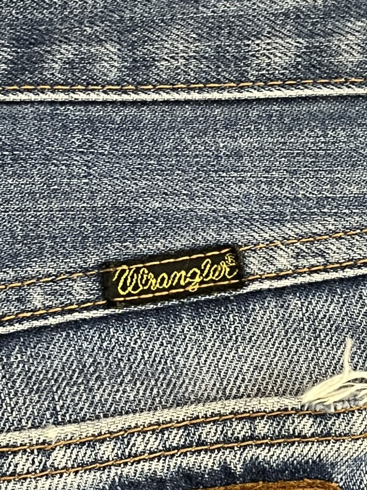 4GSELLER Vintage Wrangler Flare Bell Bottom Mudwash Denim Size US 29 - 11 Thumbnail