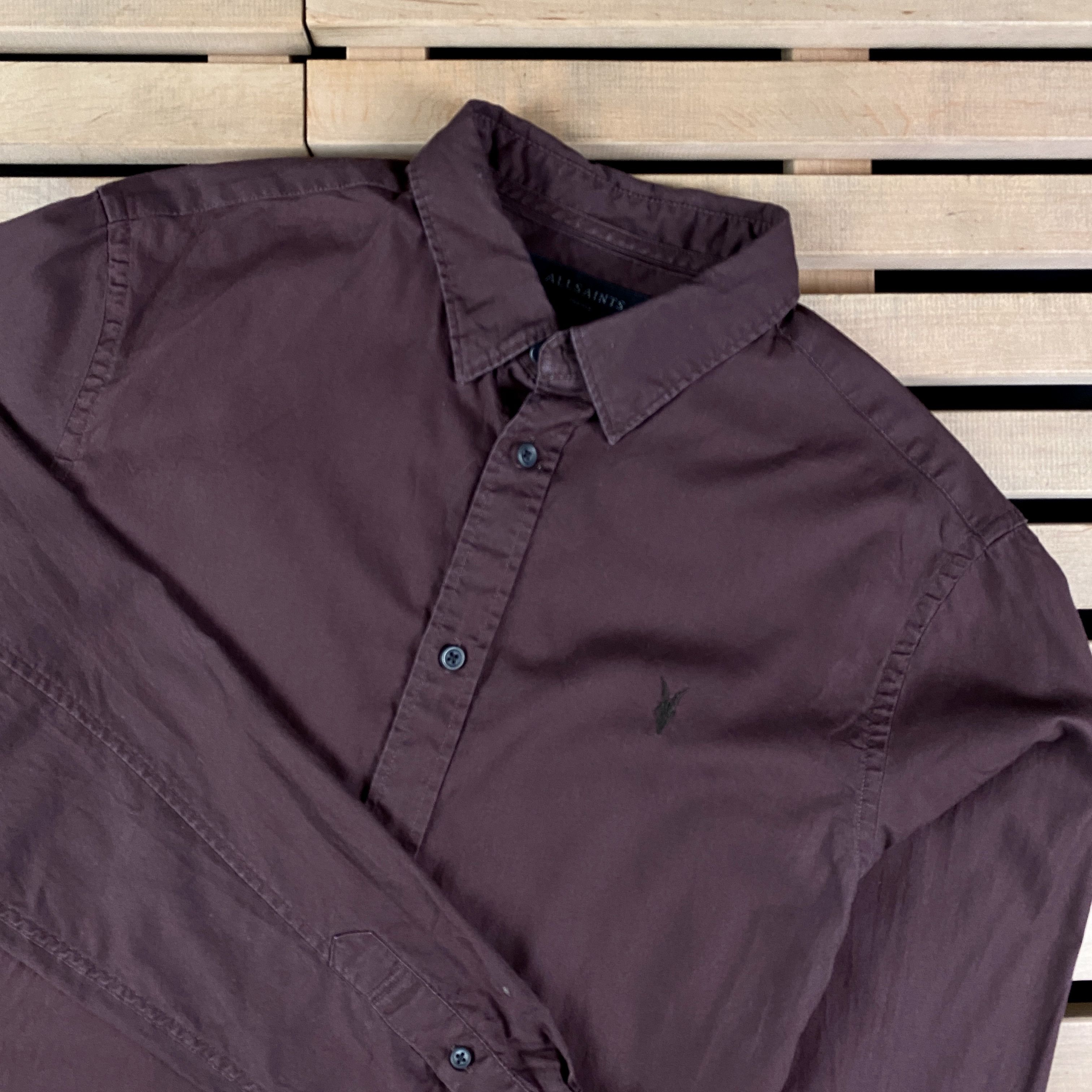 Allsaints Men’s Shirt Long Sleeve Allsaints Size S Size US S / EU 44-46 / 1 - 2 Thumbnail