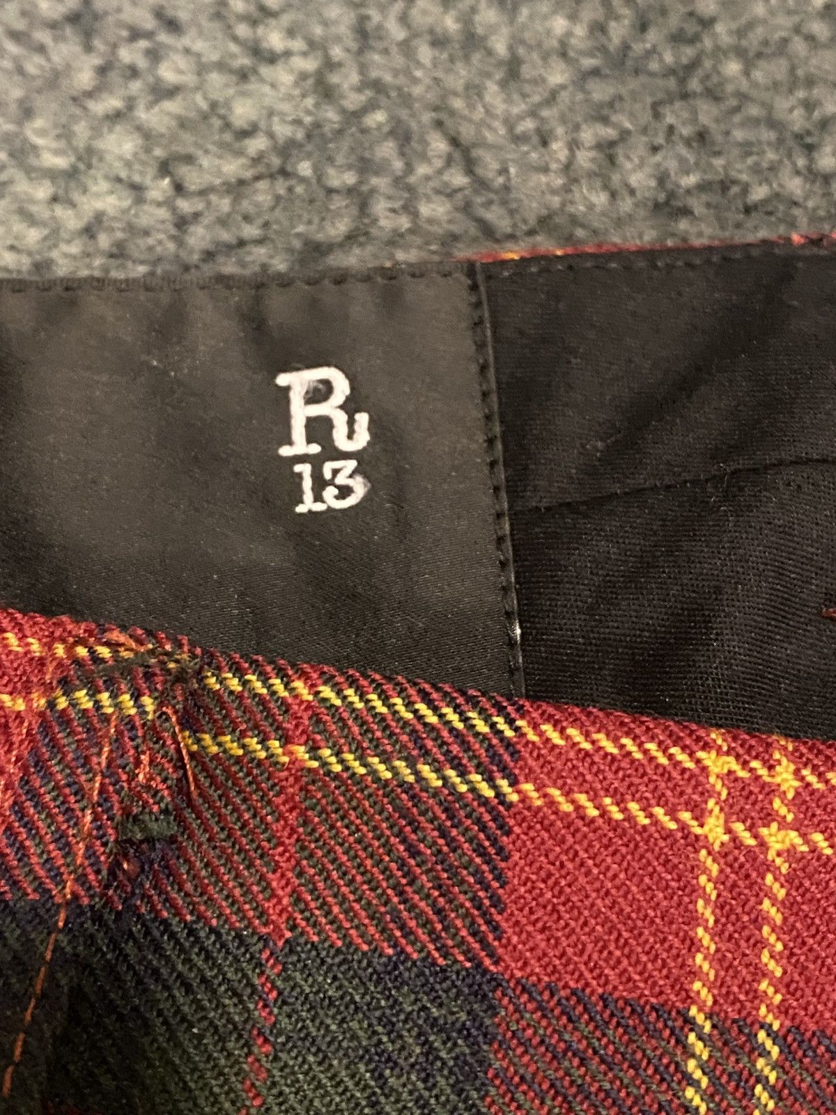 R13 R13 Red Tailored Drop Trousers Size 33" - 3 Thumbnail