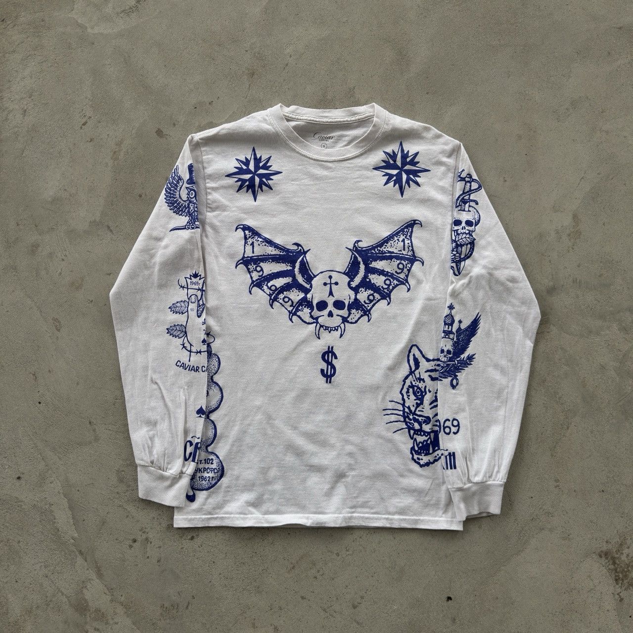 Caviar Caviar Cartel SSUR Long Sleeve T-Shirt Tattoo Graphic Size US XL / EU 56 / 4 - 2 Thumbnail