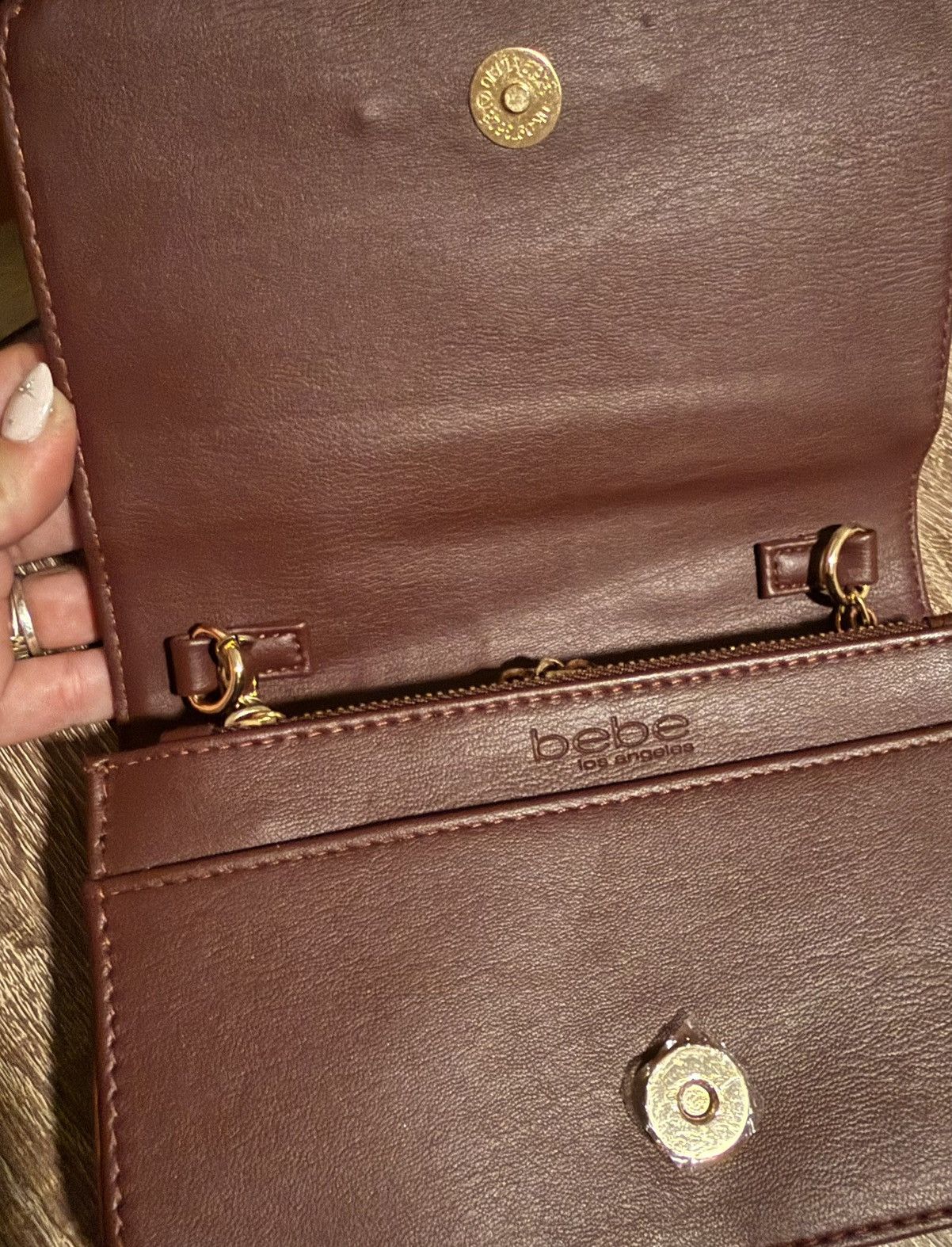 Bebe Bebe Otto Brown Crossbody Bag Logo Accent Original Packaging Size ONE SIZE - 3 Thumbnail
