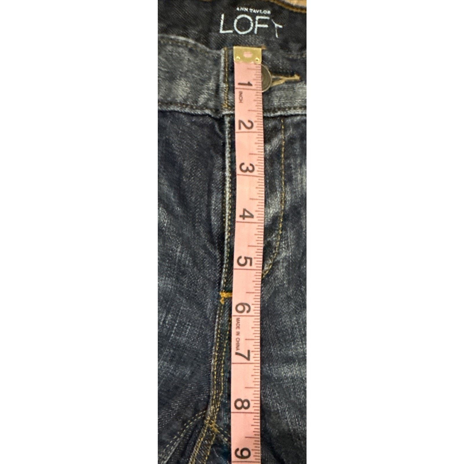 Ann Taylor Ann Taylor Womens Bermuda Cut Off Jeans Distressed Size 6 Size 28" / US 6 / IT 42 - 9 Thumbnail