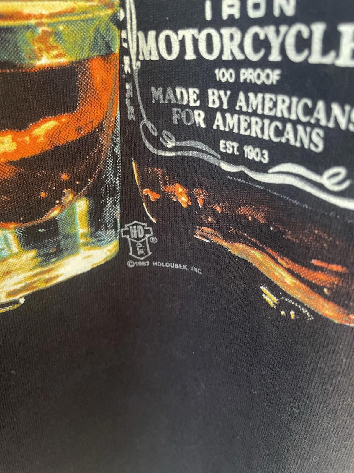 Harley Davidson Vintage Harley Davidson 1987 Jack Daniel’s Whiskey T Shirt Size US L / EU 52-54 / 3 - 3 Thumbnail