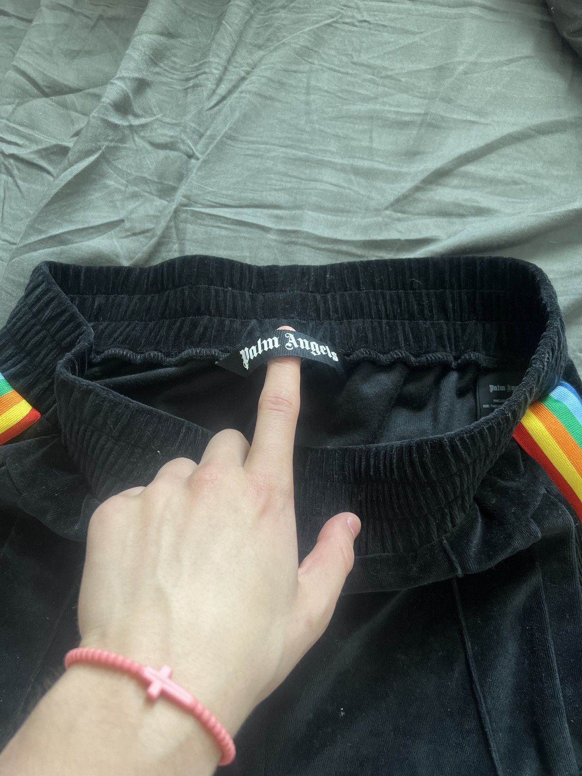 Palm Angels Palm Angels Black Velour Size US 34 / EU 50 - 3 Thumbnail