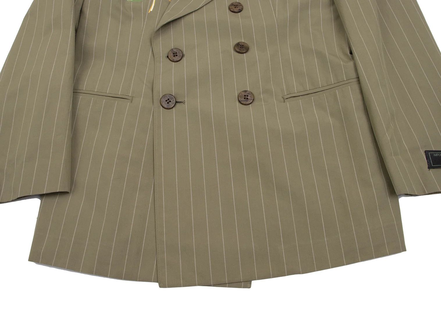 Jean Paul Gaultier Cotton Flower Print Stripe Set Up in Beige, Size 48 Size US M / EU 48-50 / 2 - 8 Thumbnail