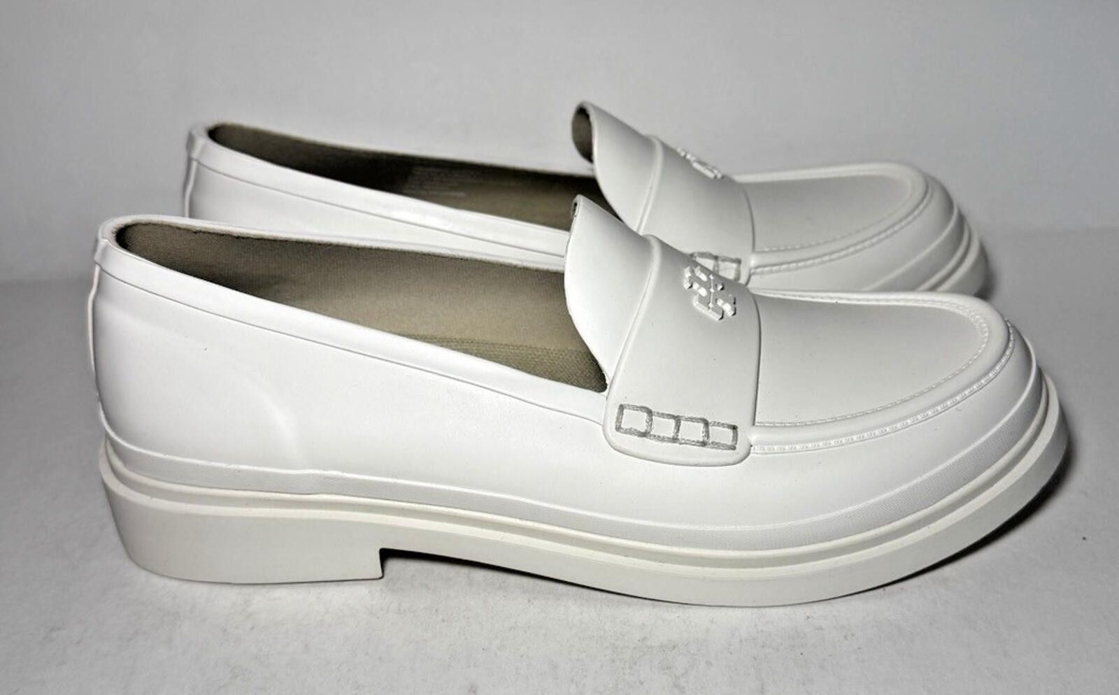 Other TORY BURCH Waterproof Rubber Rain Loafer Shoes Off-White Size US 7 / IT 37 - 1 Thumbnail