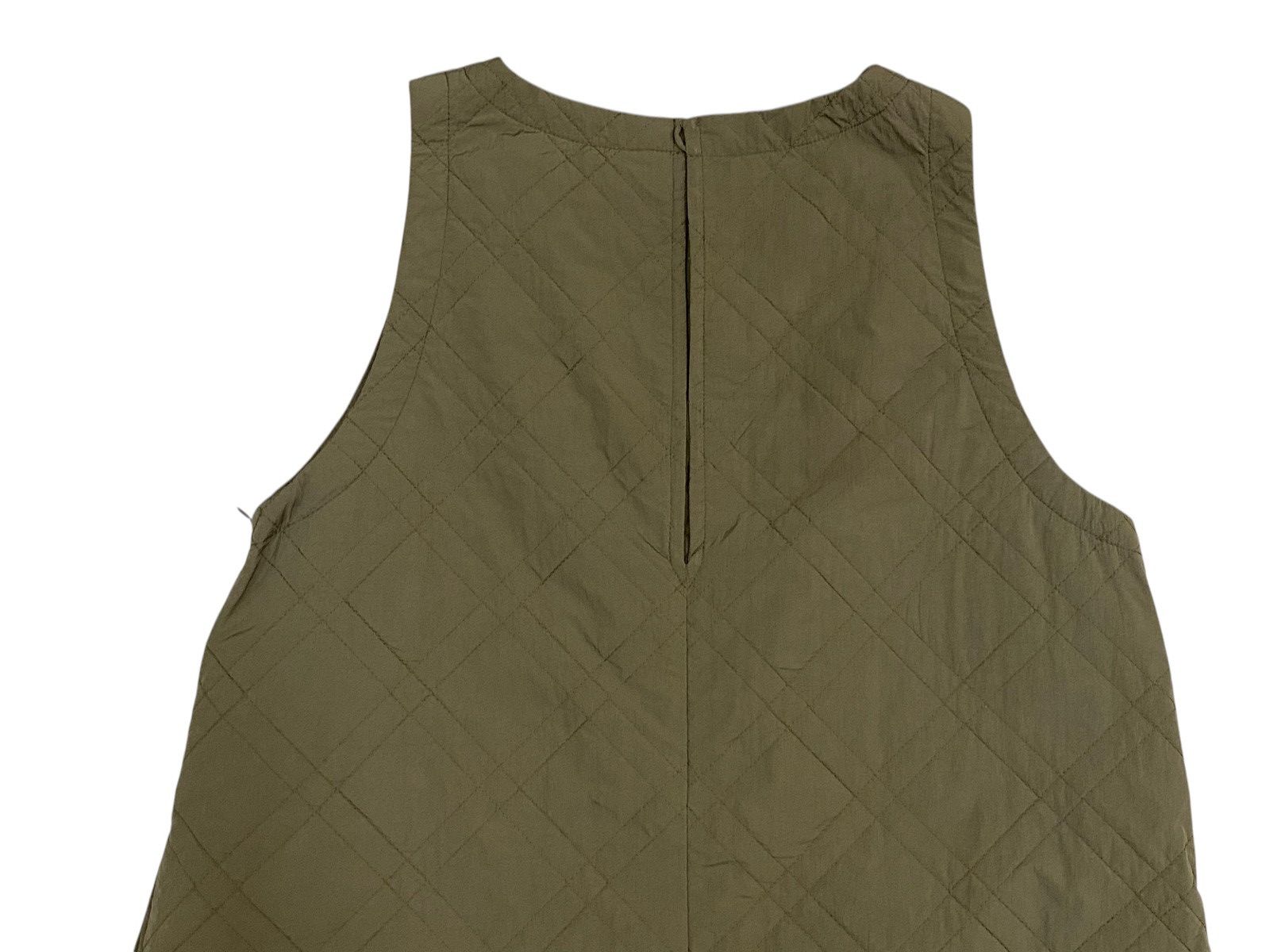 Beams Plus BEAMS BOY Quilted Nylon Sleeveless Dress – Olive Green Size M / US 6-8 / IT 42-44 - 4 Thumbnail