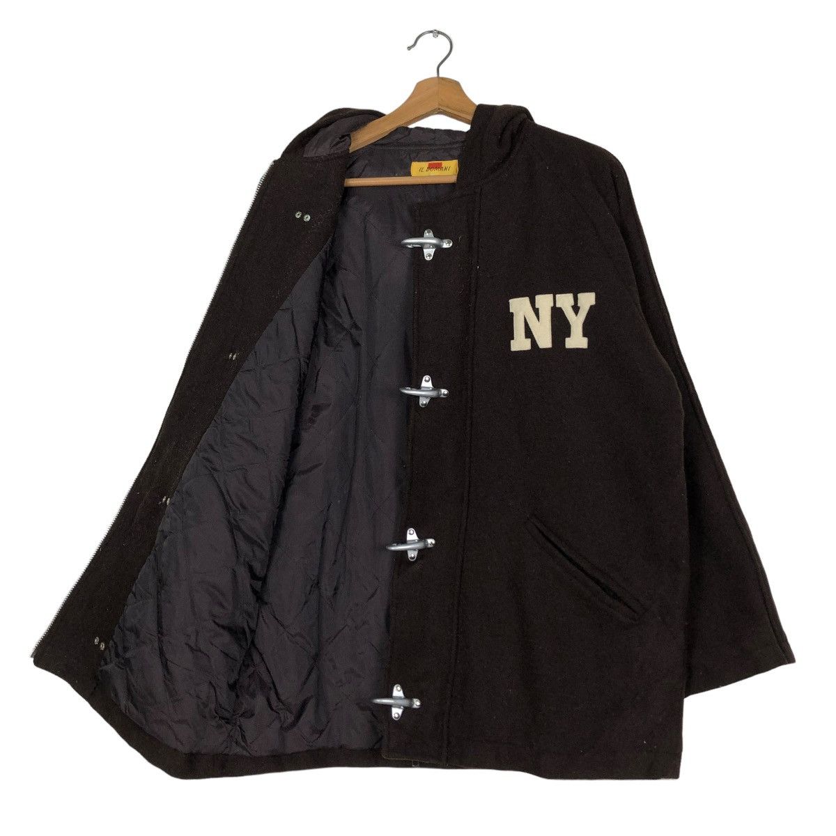 Japanese Brand × Vintage 🔥VINTAGE WOOL JACKET IL DOMANI NY NEW YORK BIG LOGO Size US M / EU 48-50 / 2 - 13 Thumbnail