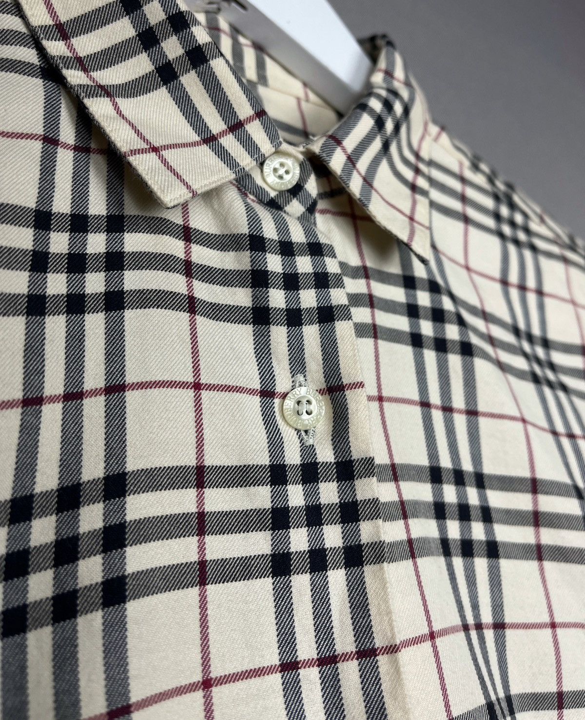 Burberry × Designer BURBERRY Y2K Nova Check Shirt Size M / US 6-8 / IT 42-44 - 14 Thumbnail
