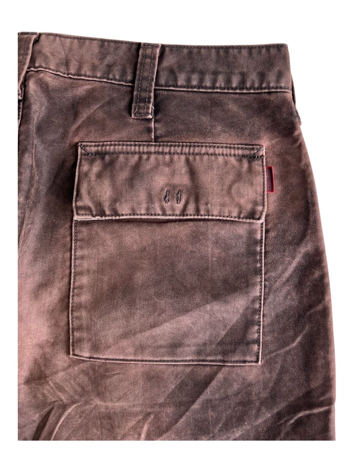 Isamu Katayama Backlash Y2K Barack Super Flare Knee Paded Stone Wash Biker Pants Size US 32 / EU 48 - 10 Thumbnail