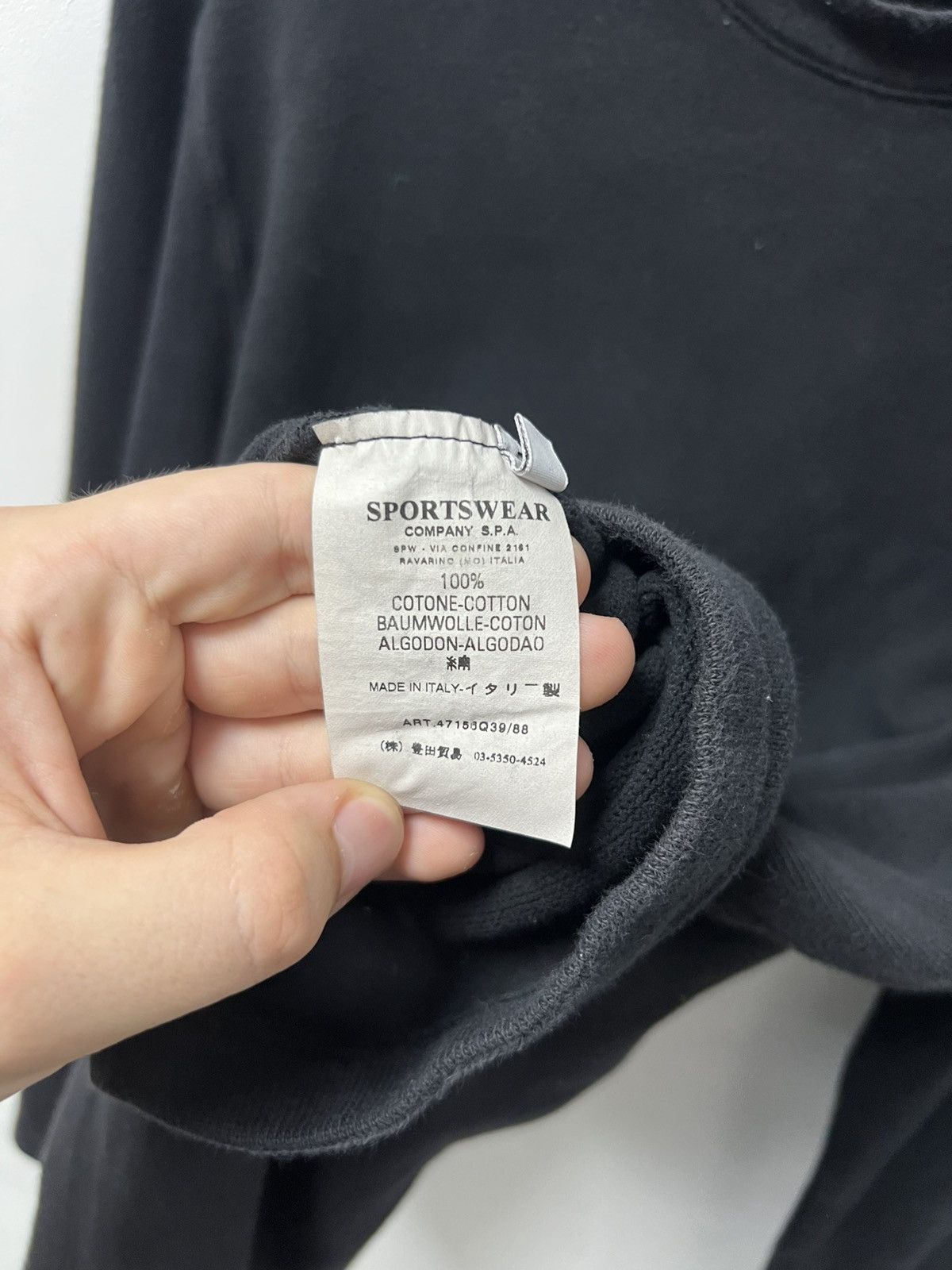 Stone Island Vintage Stone Island Black Sweater Size US L / EU 52-54 / 3 - 6 Thumbnail