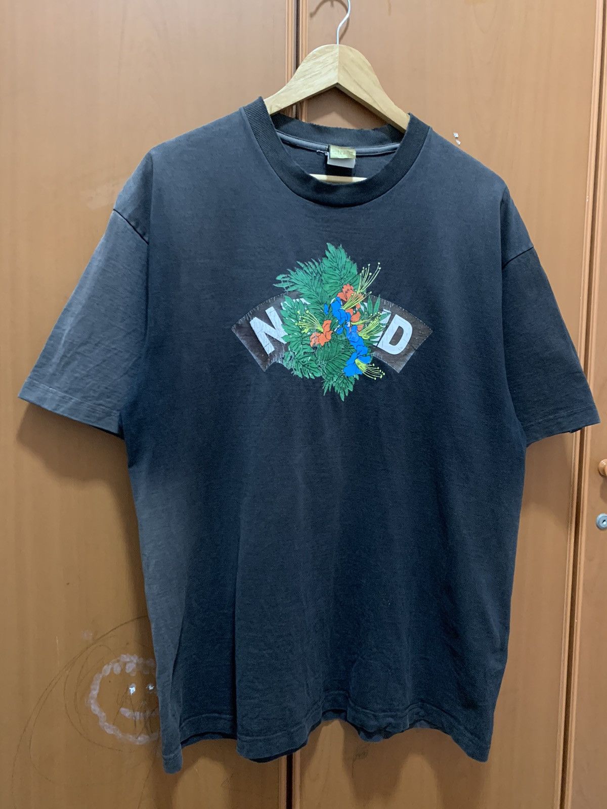 Nitraid Vintage Japanese Brand Nitraid Distressed Faded Tee Size US XL / EU 56 / 4 - 3 Thumbnail