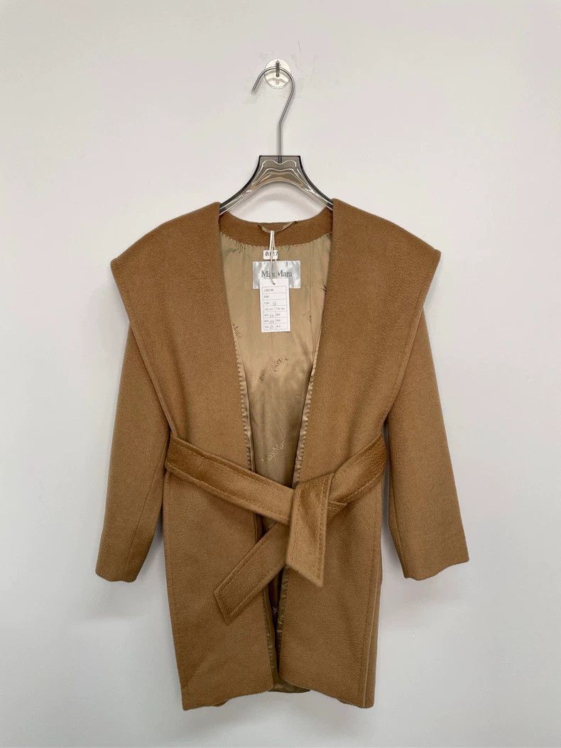 Max Mara Maxmara Cashmere Short Belted Coat -dmc Size US XS / EU 42 / 0 - 1 Thumbnail
