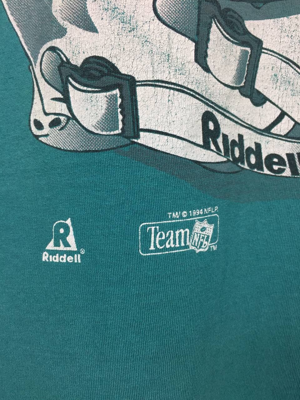 NFL Vtg 1994 Riddell Miami Dolphins NFL American Sports Tee Size US XXL / EU 58 / 5 - 5 Thumbnail