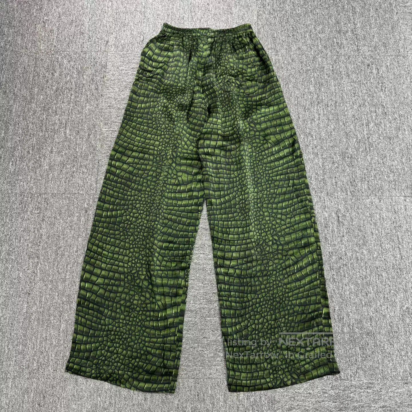 Balenciaga Balenciaga Crocodile Pattern Silk Casual Pants. Size US 34 / EU 50 - 5 Thumbnail