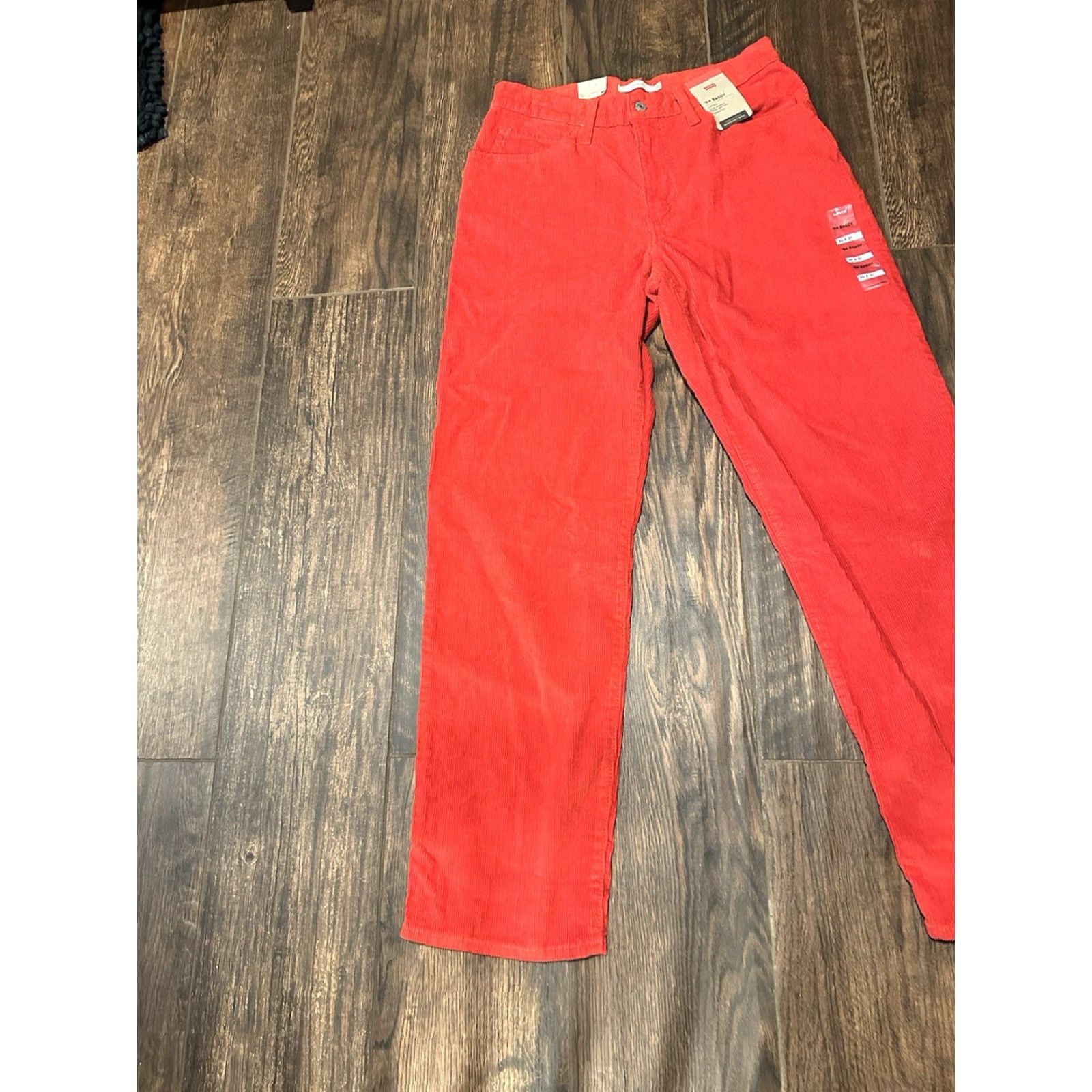 Levi's VINTAGE Levi’s Baggy Corduroy Pants Womens 31 x 31 Red Poppy 90s 80s Mens? Size 24" / US 00 / IT 34 - 3 Thumbnail