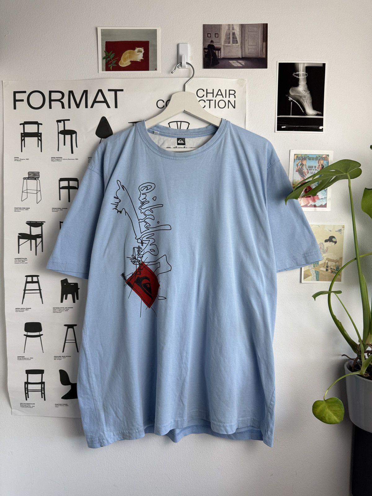 Quiksilver × Vintage Vintage 90s Quiksilver baggy t-shirt 3xl fit xl skate surf Size US XL / EU 56 / 4 - 1 Thumbnail