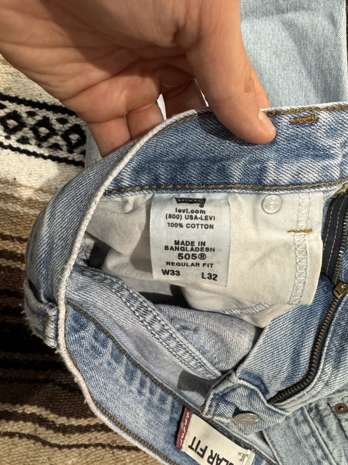 Levi's Vintage Clothing Levi Men’s 505 Rare Vintage Single R Tag Jeans 33x32 Size US 33 - 5 Thumbnail