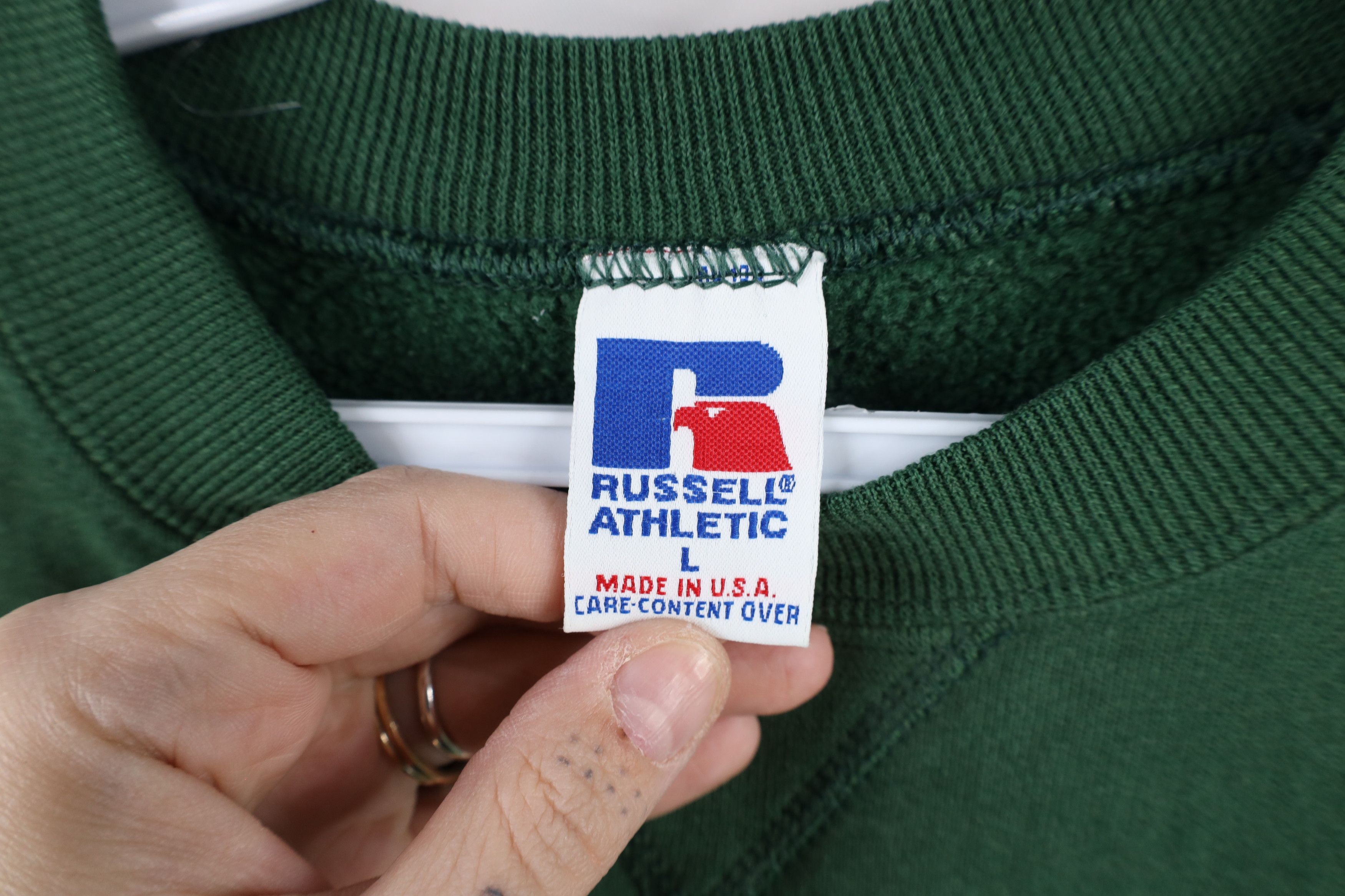 Russell Athletic × Vintage Vintage 90s Russell Athletic School Teacher Sweatshirt USA Size L / US 10 / IT 46 - 6 Thumbnail