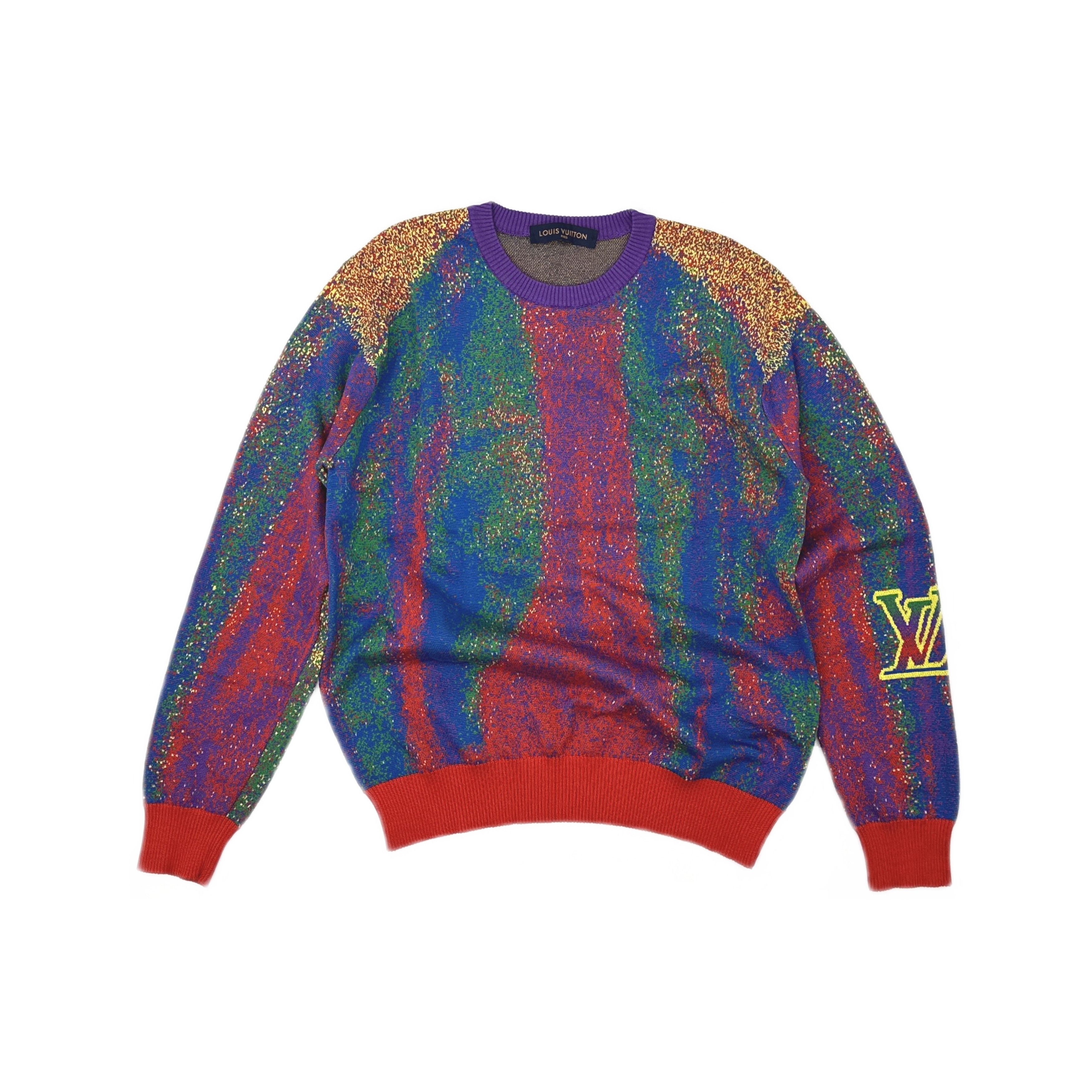 Louis Vuitton Louis Vuitton Abstract Gradient Sweater Size M Size US M / EU 48-50 / 2 - 1 Thumbnail