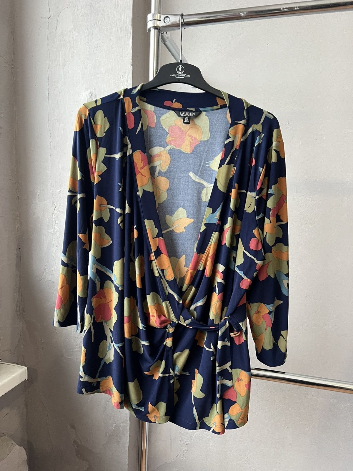 Lauren Ralph Lauren LAUREN RALPH LAUREN BLACK LABEL FLOWERS ART BLOUSE Size 3XL / US 20-22 - 3 Thumbnail