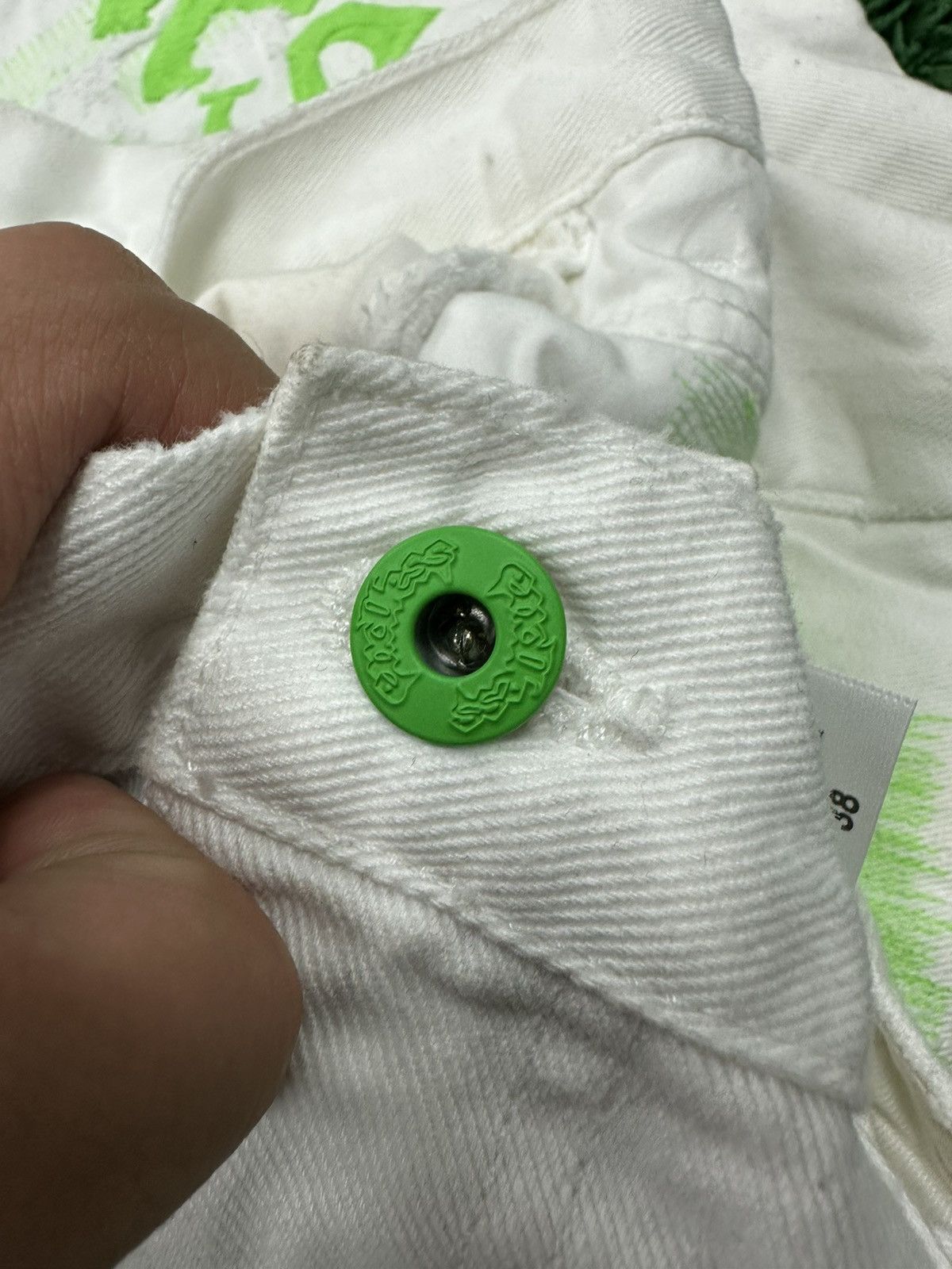 Endless Endless Denim White Green Jeans 38 Size US 38 / EU 54 - 5 Thumbnail