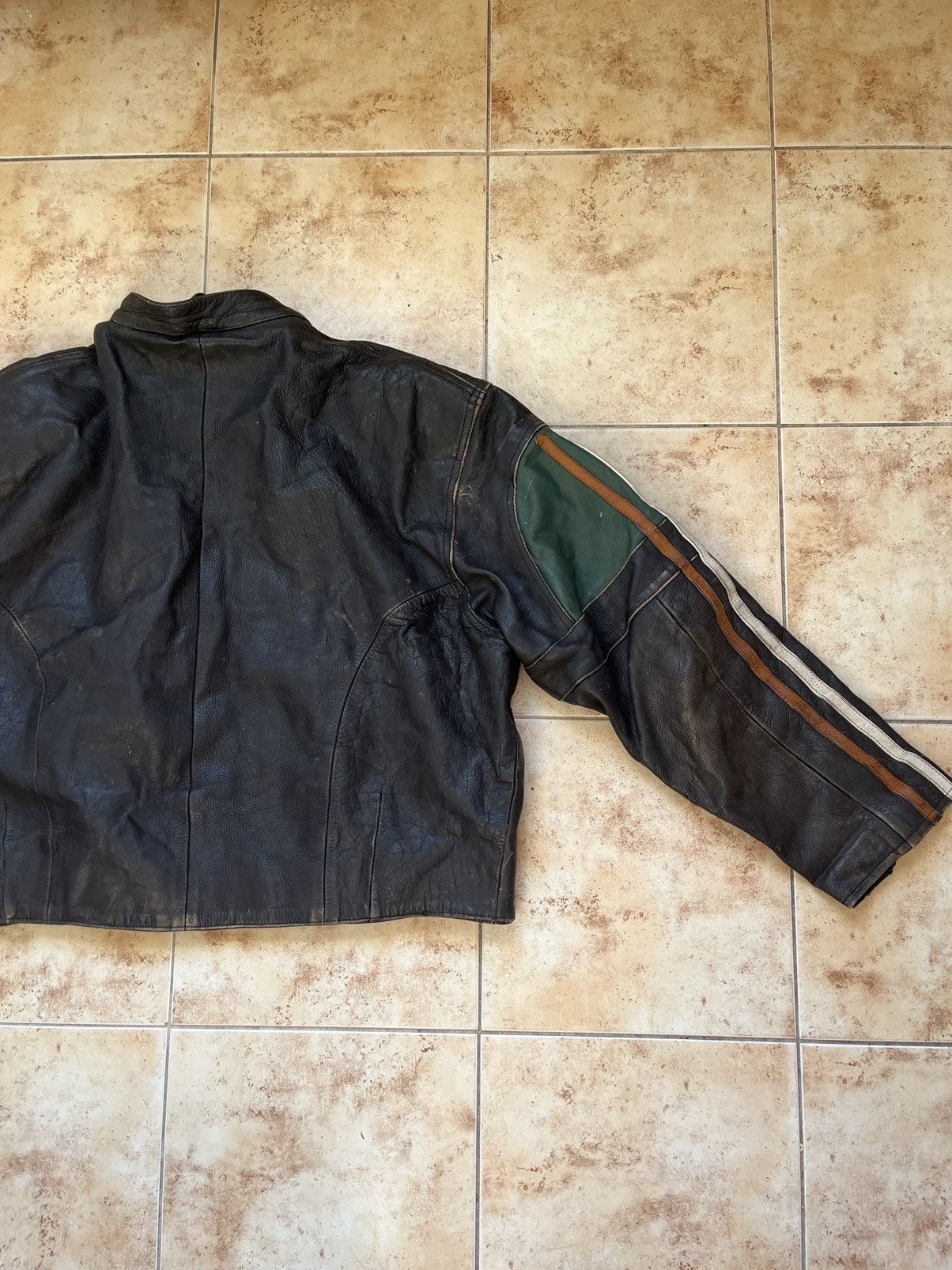 Other Howie & Sons Vintage Leather Jacket MK RACING Size US XL / EU 56 / 4 - 11 Thumbnail