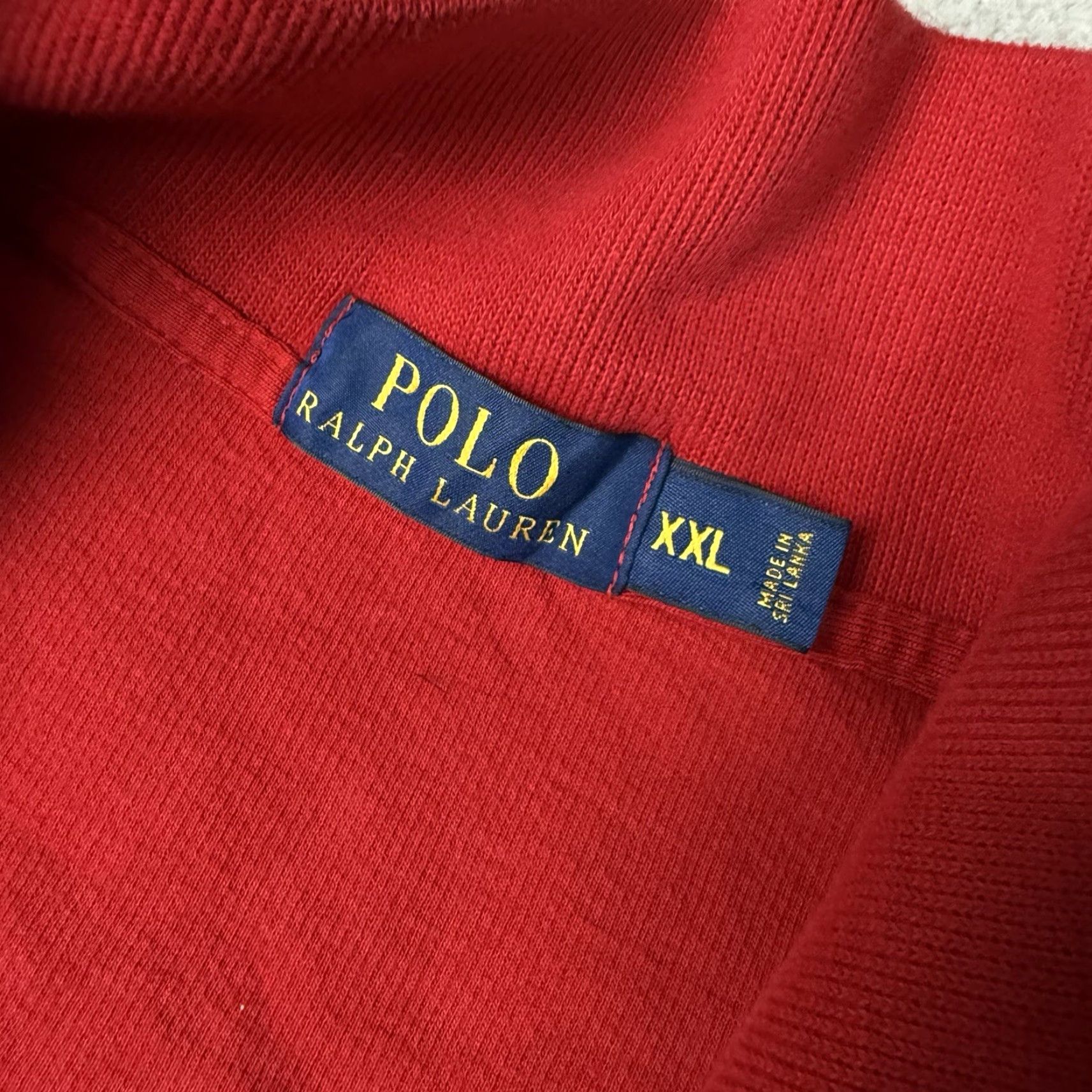 Polo Ralph Lauren Polo Ralph Lauren Sweater Mens 2XL Red Cotton Pullover Mock Neck 1/4 Zip Size US XXL / EU 58 / 5 - 5 Thumbnail