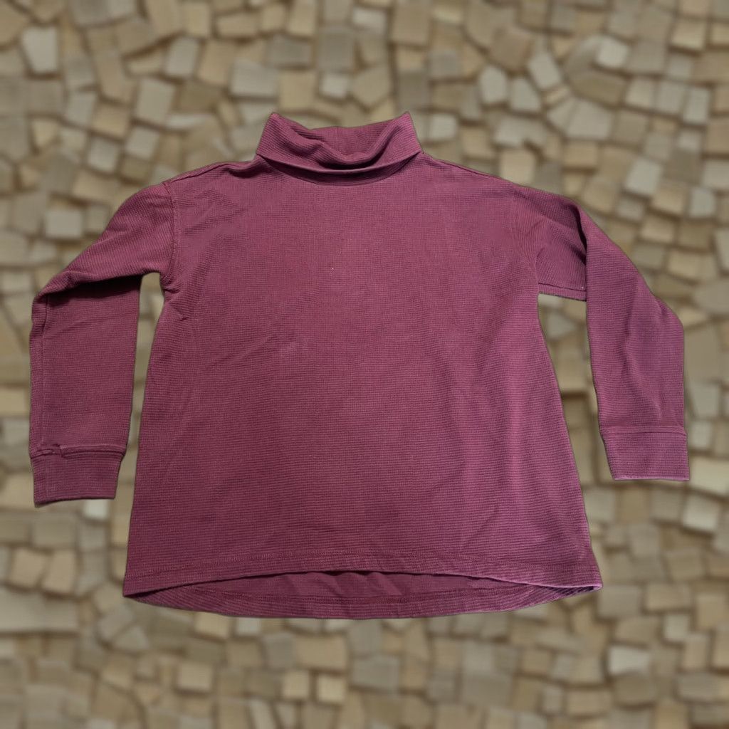 Lands' End Lands' End Sweater, Women's Large, Red Maroon, Turtleneck, Pullover, Regular Fit, Casual, Knit, – Mens? Size L / US 10 / IT 46 - 1 Thumbnail