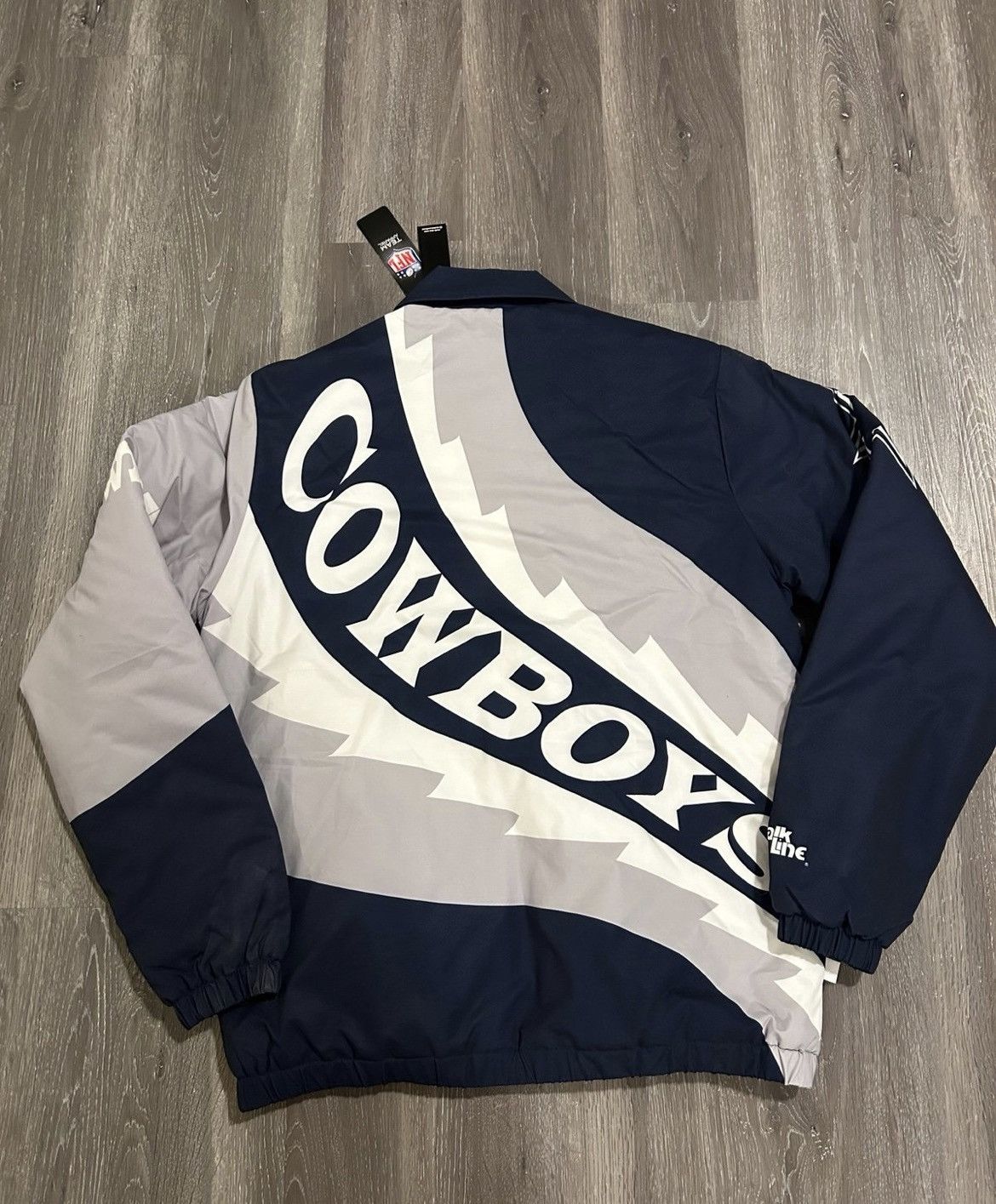 Chalk Line Chalk Line NWT Dallas Cowboys Saw Blade Quilted Jacket Size US S / EU 44-46 / 1 - 1 Thumbnail