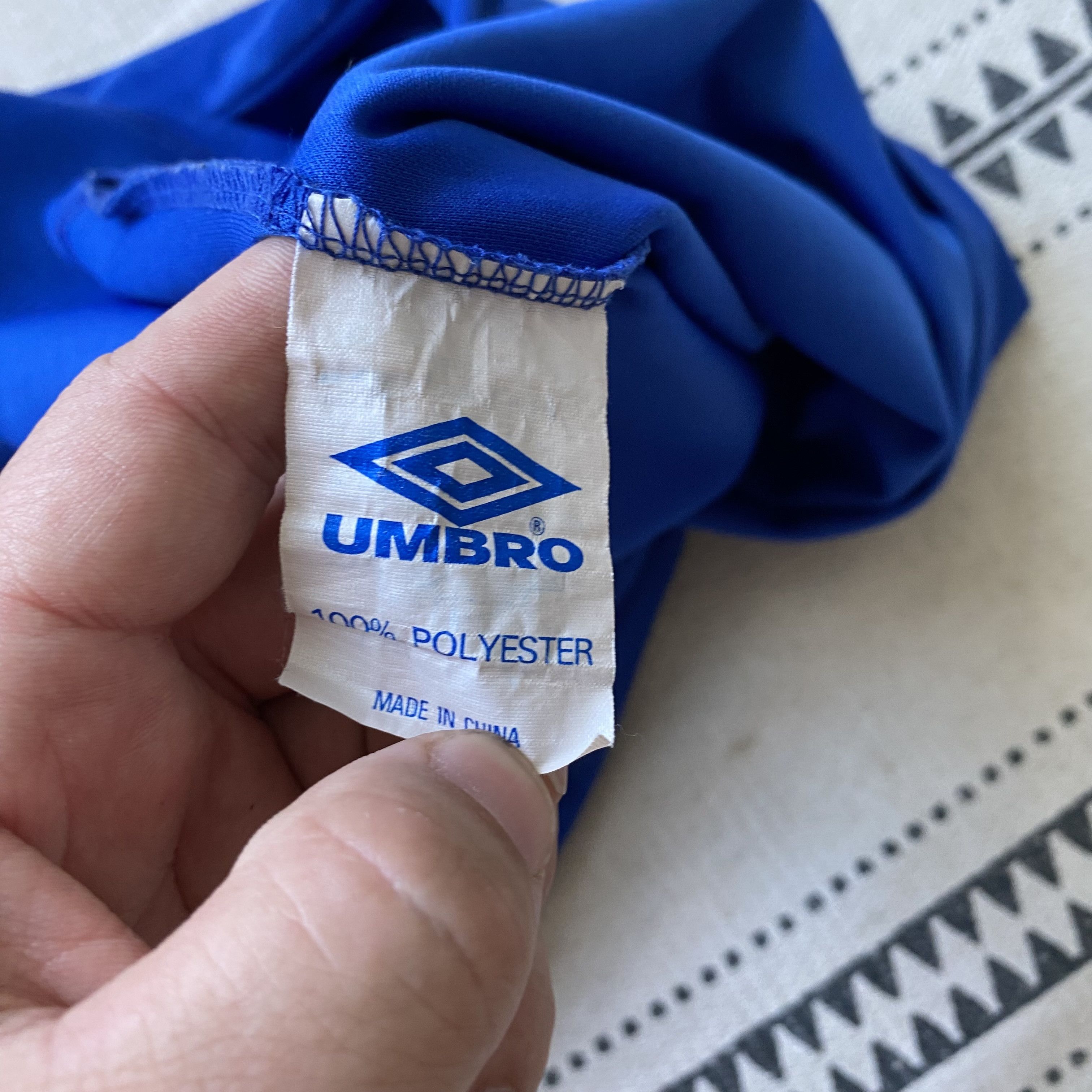 Umbro Vintage 80-90s Umbro jersey polo longsleeve monogram Size US XL / EU 56 / 4 - 9 Thumbnail