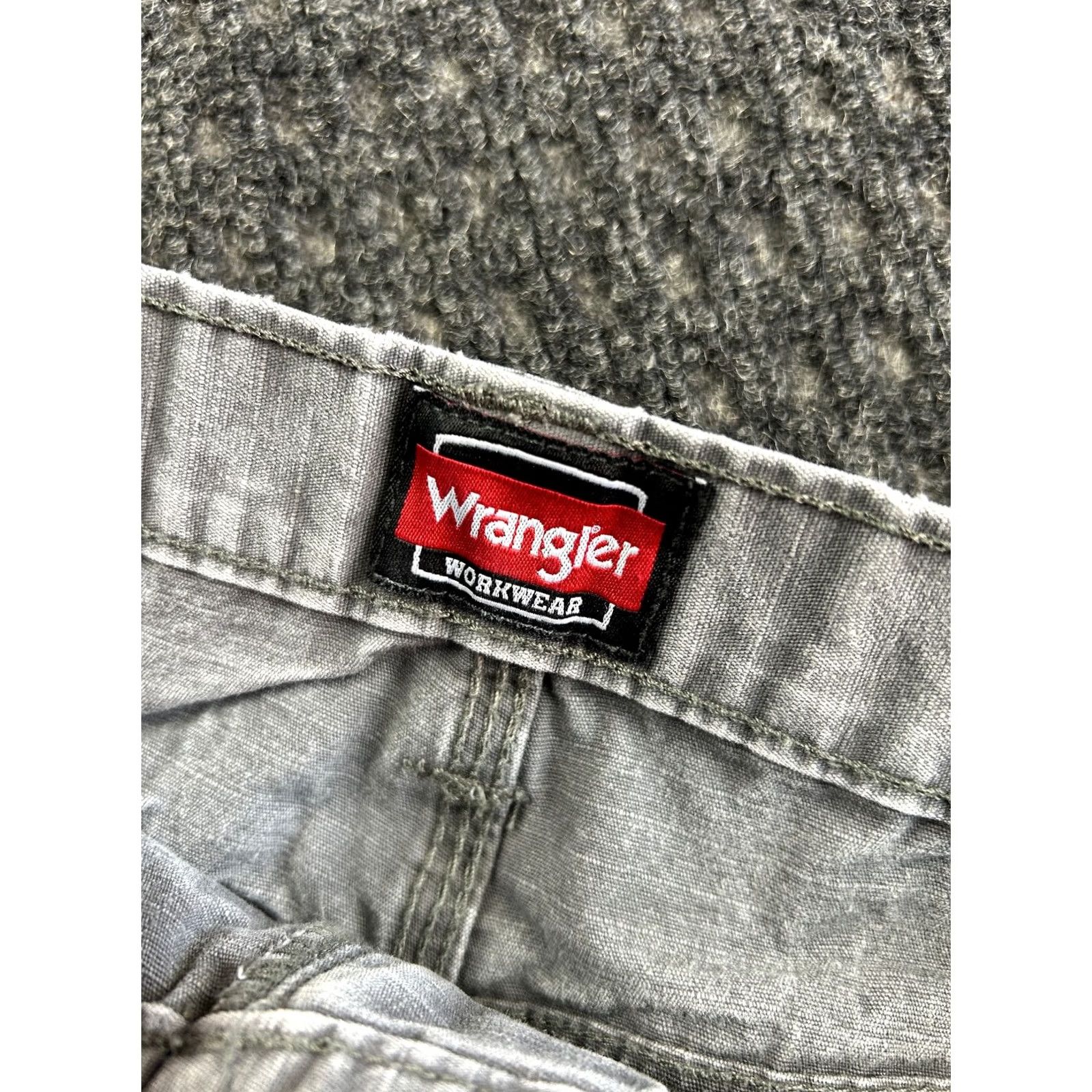 Wrangler Wrangler Workwear Pants Gray 38 x 30 Cargo Carpenter Real Distressed Thick Size US 38 / EU 54 - 7 Thumbnail