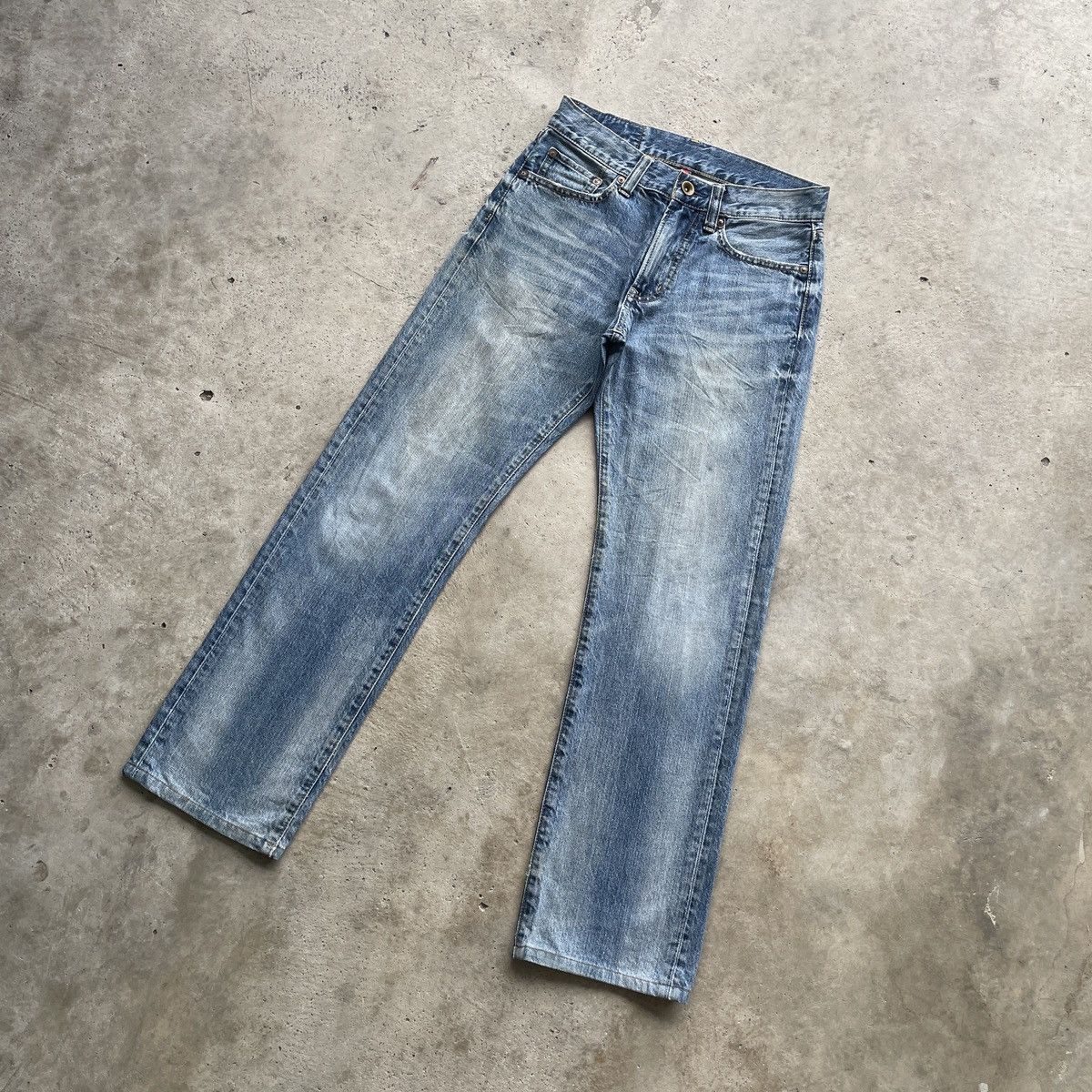 Japanese Brand × Jean × Vintage W29x29 Vintage Japanese Jeans Faded Denim Pants Size US 29 - 2 Thumbnail