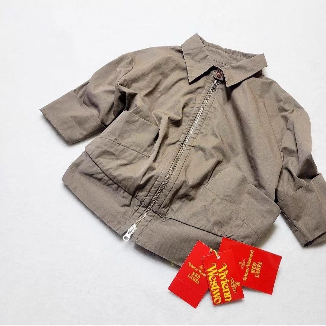 Vivienne Westwood Vivienne Westwood Khaki Oversized 3/4 Sleeve Jacket Size S / US 4 / IT 40 - 2 Thumbnail