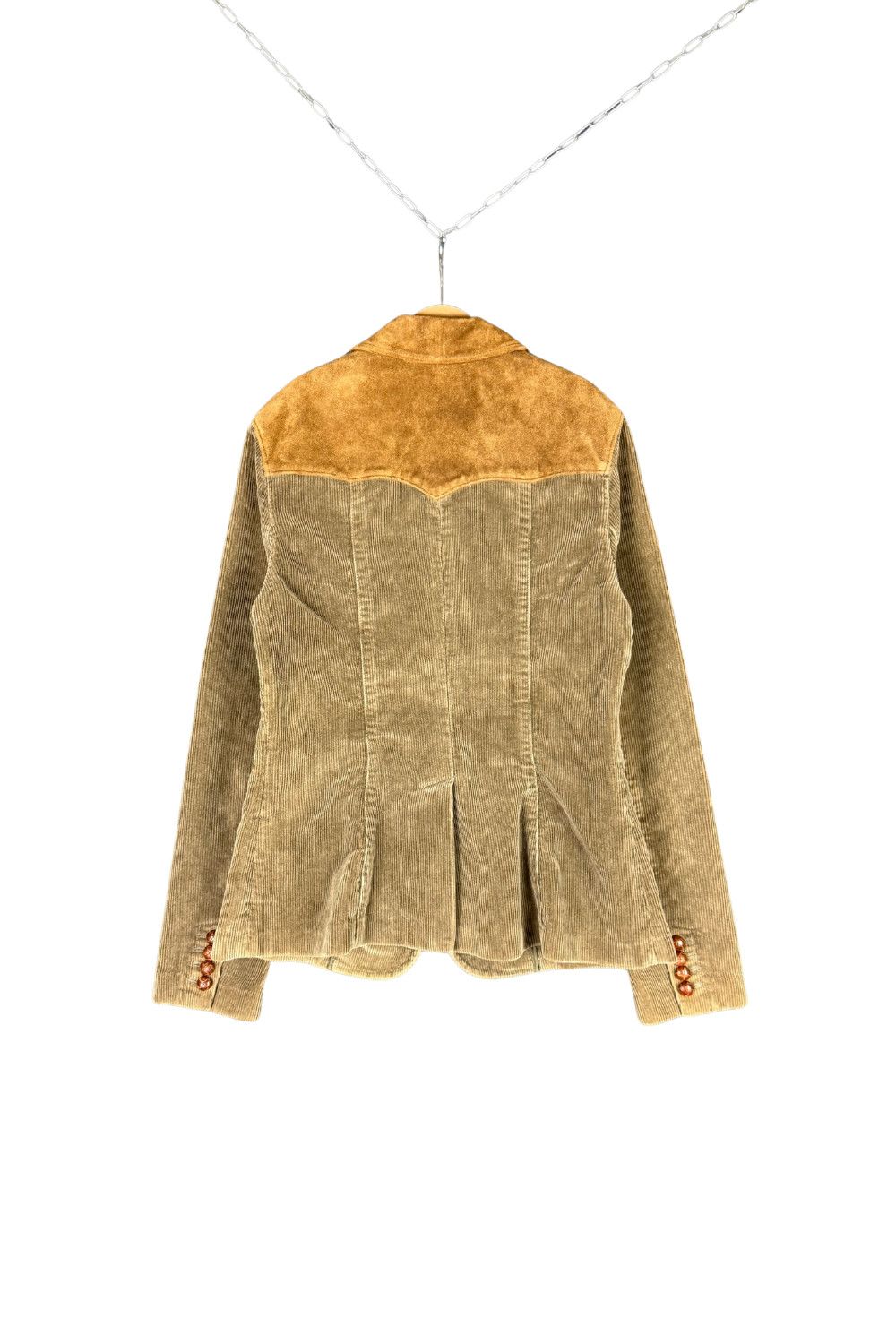 Ralph Lauren Suede Yoke Western Corduroy Blazer Women's 8 image 2