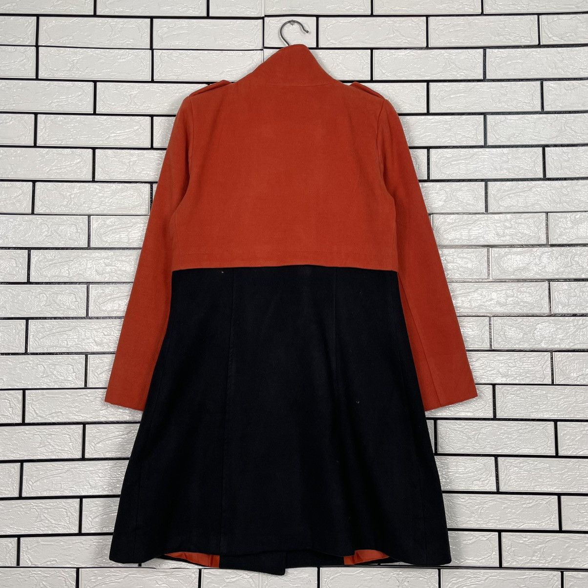 Rinascimento Two Tone Double Breasted Women Coat